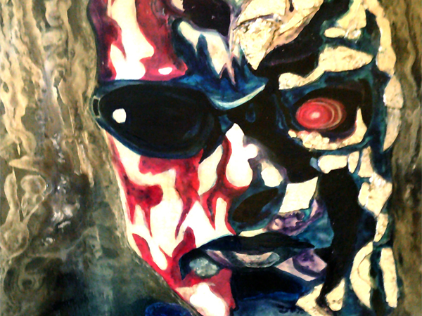  Quadri Pop Art di Carla Bertoli - TERMINATOR - Mixed Technique 60x80 - 2011